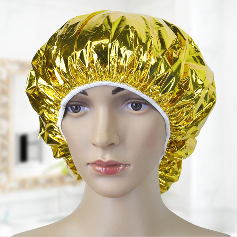 1PC Aluminum Foil Waterproof Heat Insulation Cap for Beauty Salon Hat Disposable Spa Hair Salon Shower Cap Bath Shower Cap