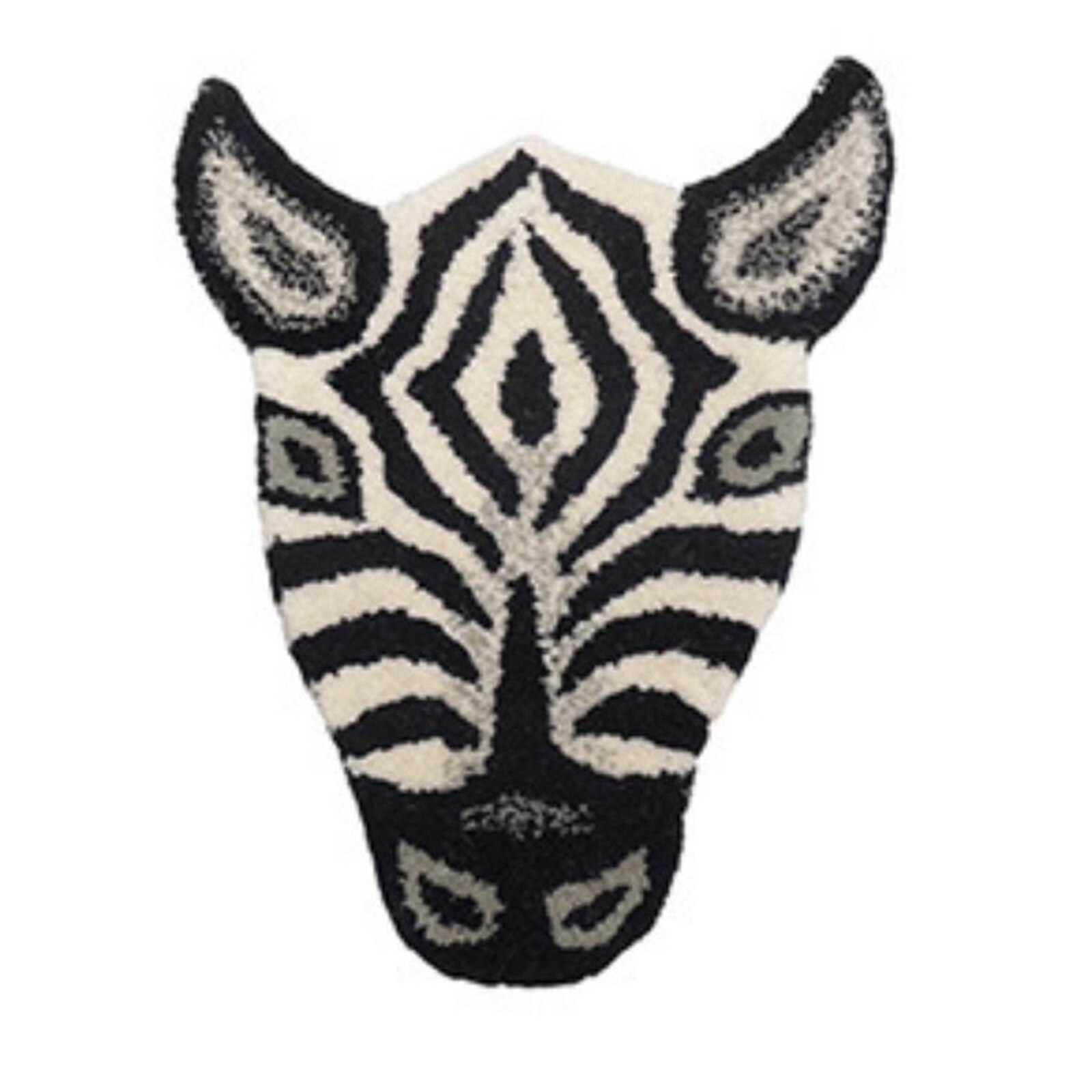 Household Imitation Cashmere Seat Cushion Cartoon Tiger/Lion/Panda Shape Thickened Floor Mat for Bedroom Living Room: 3