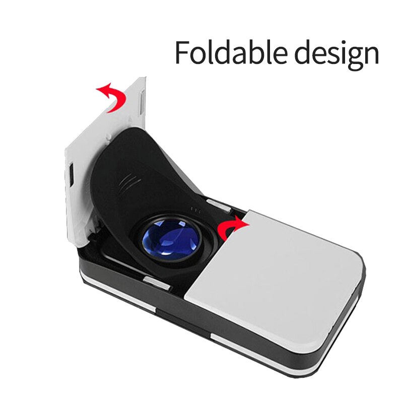 TOP VR Mini Mobile Phone Special Pocket Folding Glasses 3D VR Virtual Reality Glasses for Mobile Phone