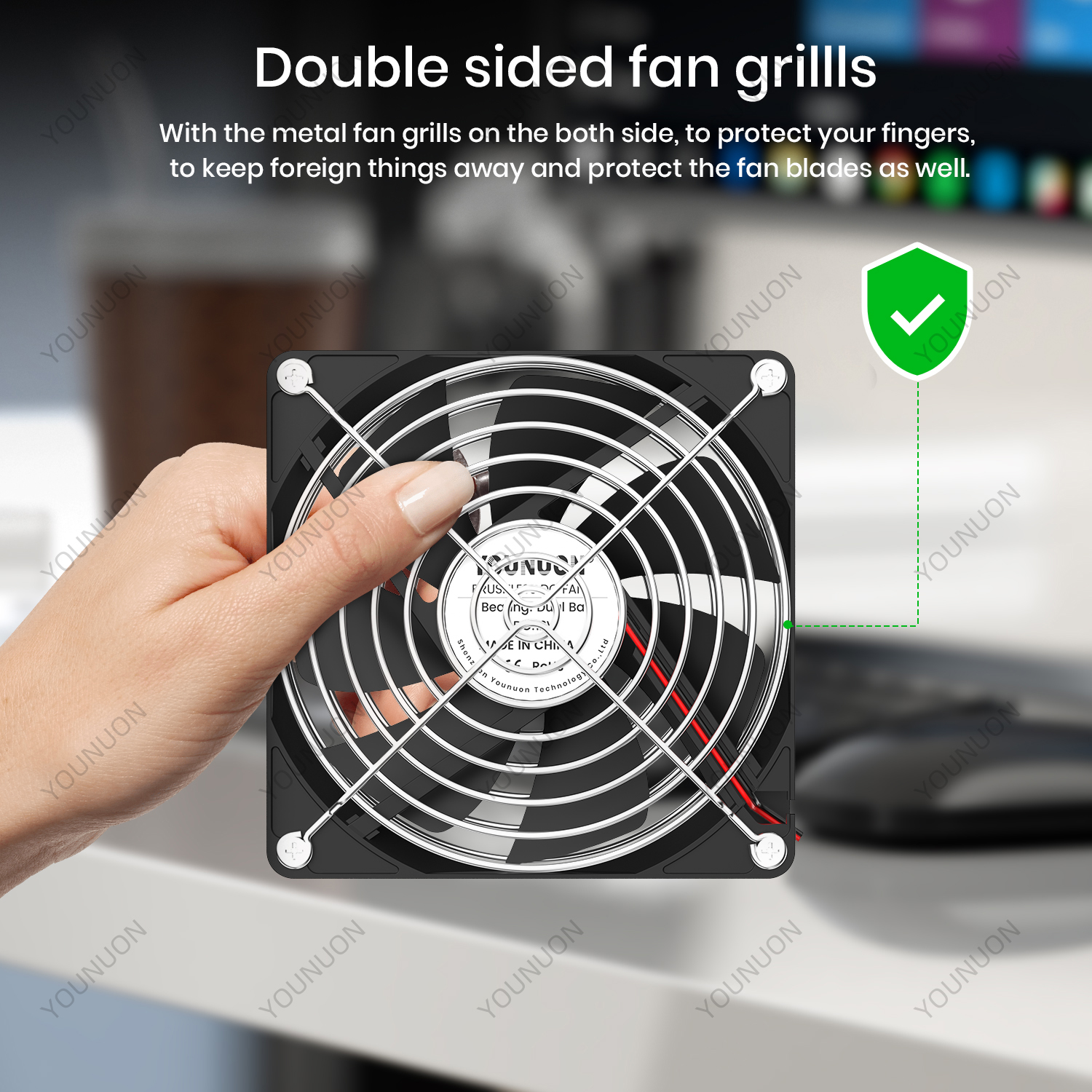 120Mm Computer Ventilator Met Speed Controller Ac Stekker Netsnoer 110V 220V Naar Dc 3V - 12V 2A Uitlaat Cooling Router Groeien Tent Plant