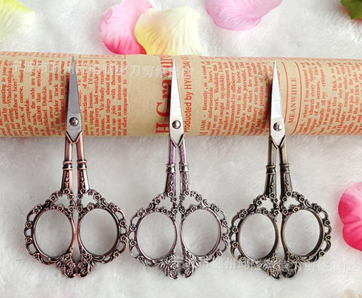 Neuen Chinesischen Stil Schöne Edelstahl Klassische Scissor Retro kreuzstich Schere 203