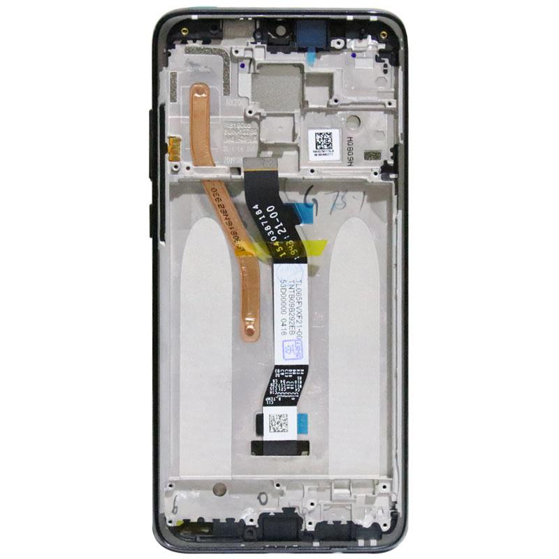 Originele 6.53 ''Display Met Frame Voor Xiaomi Redmi Note 8 Pro Lcd-scherm Touch Digitizer Redmi Note8 Pro reparatie Onderdelen: 8pro blackframe sim1