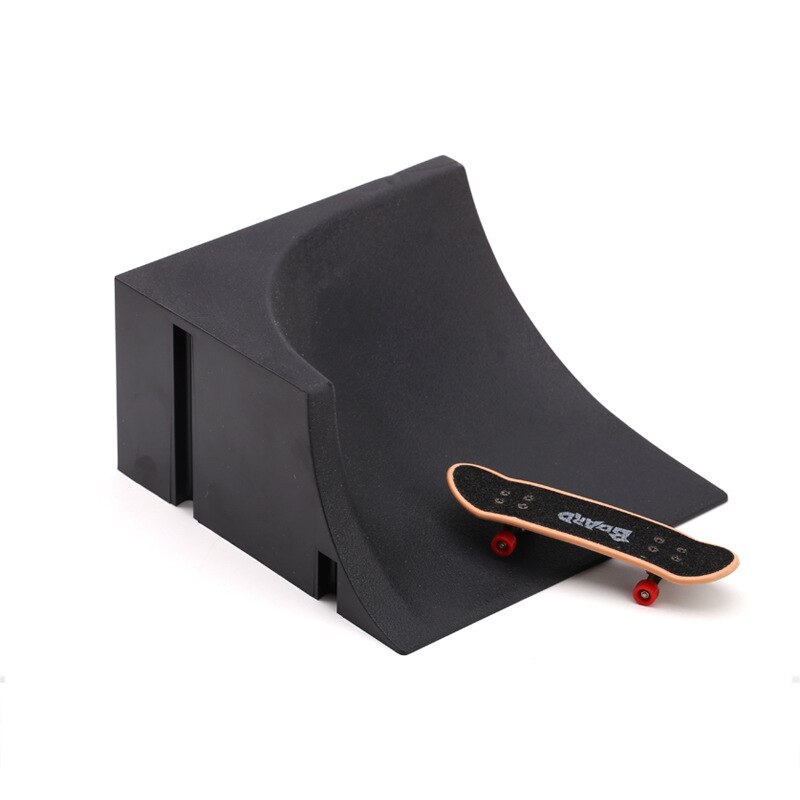 Mini Alloy Finger Skating Board miejsce połączenie zabawki dzieci deskorolka Ramp Track edukacyjne zestaw zabawek dla chłopca urodziny prezenty: F
