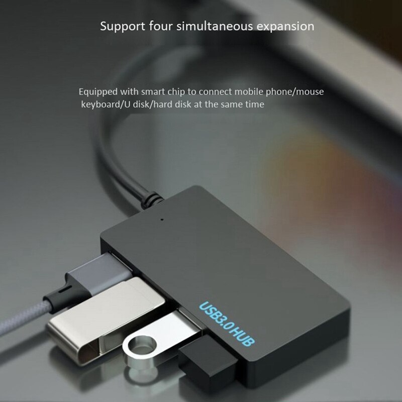 Docking Station, Lightweight and Durable Portable 4-Port Docking Station Suitable for Laptop