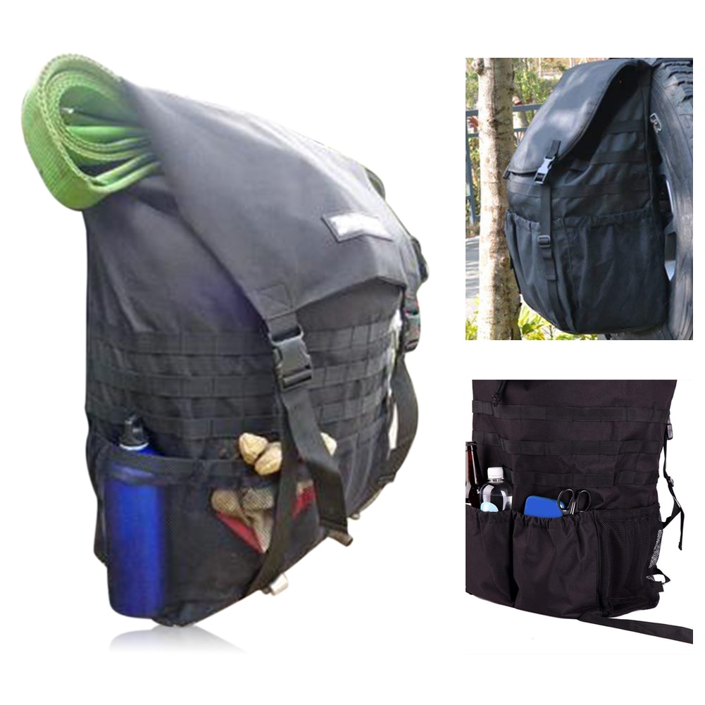 Practical Accessories Tire Trash Bag Car Hanging Soft Leak Proof Storage Portable Spare Bin Exterior Durable For Jeep