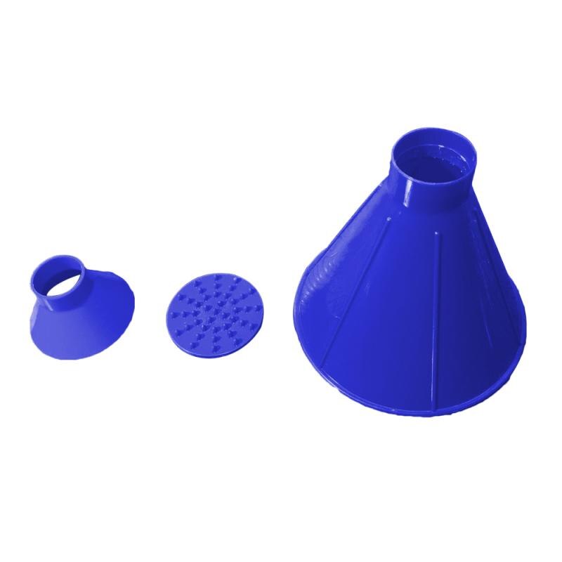 3 unids/lote raspador de hielo mágico para coche, instrumento para limpiar vidrios embudo exterior, removedor de nieve, herramienta para coche, raspador de hielo en forma de cono: 4