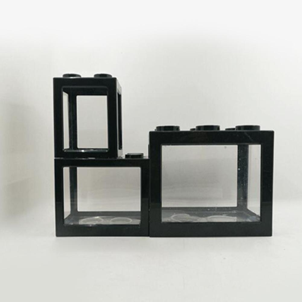 LanLan Stacking Ecological Bucket Mini Fish Tank Algae Ball Spider Box Small Mini Reptile Row Cylinder