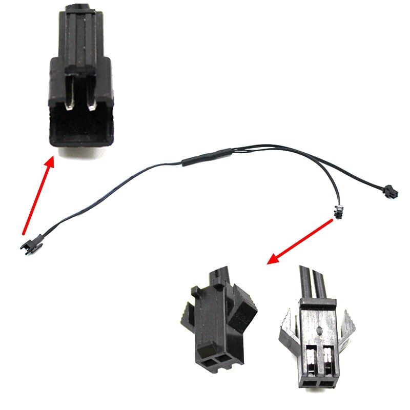 2/3/4/5 Way In 1 Splitter Cable 1 To 2/3/4/5 Connector For EL Wire Electroluminescent Light Conected With Inverter