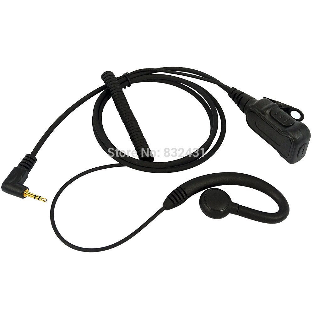 TLKR Headset Fone de Ouvido Mic para Motorola Talkabout Portátil T4 T5 T6200 T6220 Walkie Talkie PTT 2.5 milímetros 1 Pin T tipo Gancho