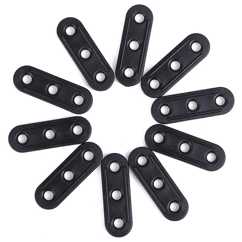 10 Stks/set Tightener Tent Reparatie Camping Tent Lock Koord Touw Sluiting Spanners Gebogen Lopers Outdoor Camping Accessoires