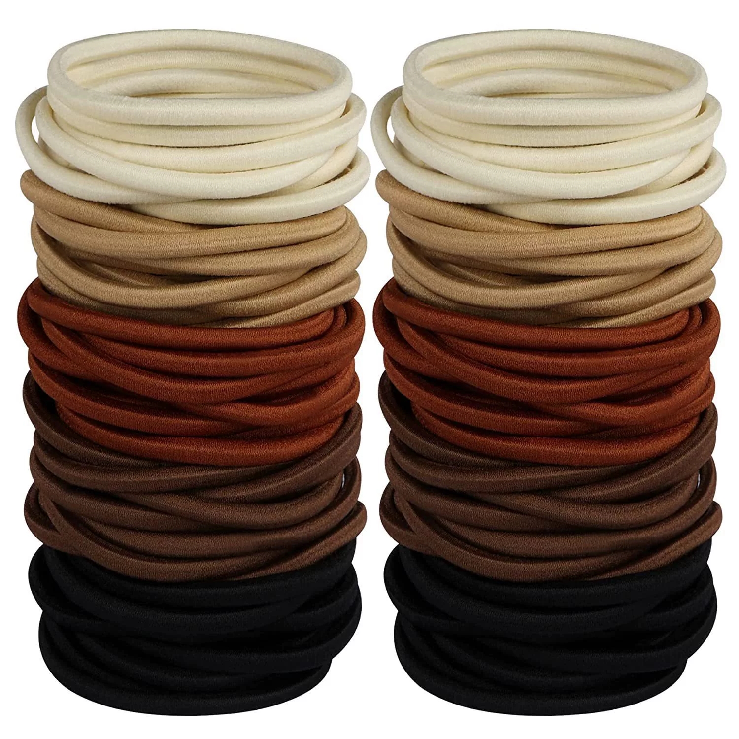 10/30/50 Uds. Coleteros negros de 4MM bandas elásticas para el cabello para mujeres, hombres y niñas, diadema para mujer, ligas, accesorio para diadema: XXS / Rojo