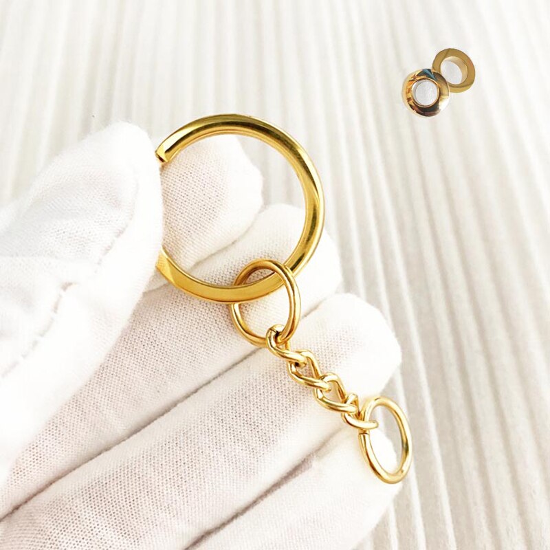 DIY leather craft belt buckle bag ring clip accessories｜DIY leather case\Bag accessories hanging buckle ornament hardware: Golden D