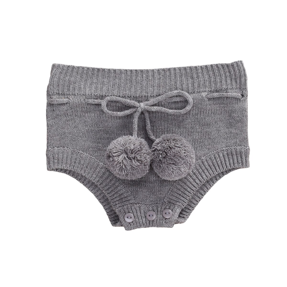 Short tricoté pour bébés, bretelles de dessin solides, bande élastique, balles, bouton de fermeture, pantalon court Triangle