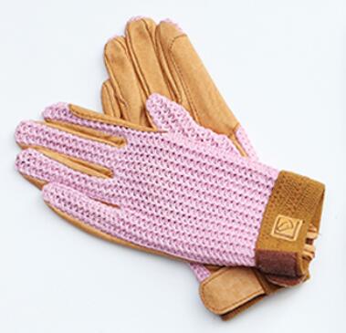 Für freundlicher oben Atmungsaktive Reit handschuhe professionelle Reiten Handschuhe: M / Rosa