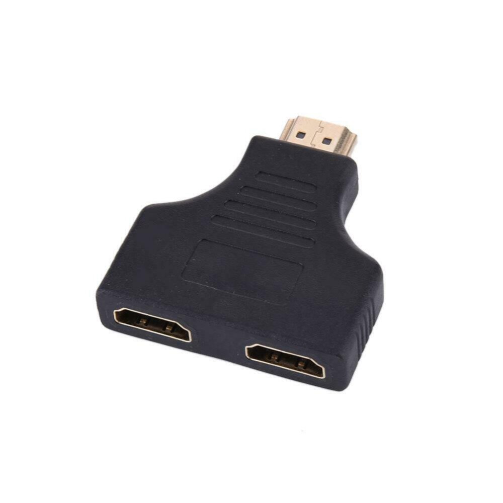 1080P HDMI Port Male to 2 Female 1 In 2 Out Splitter Cable Adapter Converter