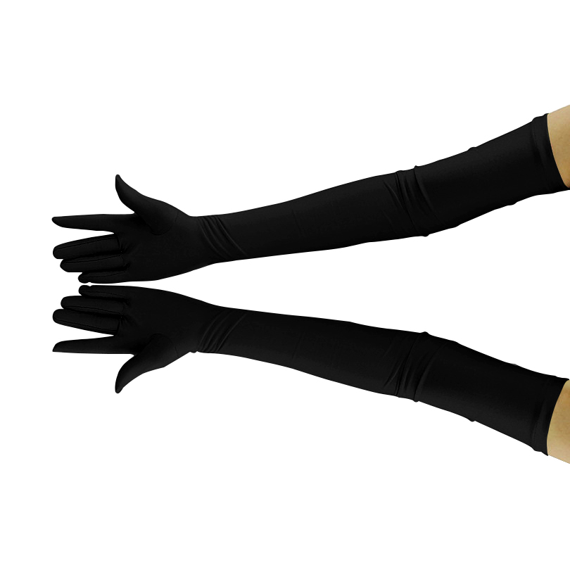 Ensnovo Adult Over Elbow 20 inch Stretchy Long Spandex Gloves Party Fancy Dressing Opera Cosplay Glove Sunscreen Gloves