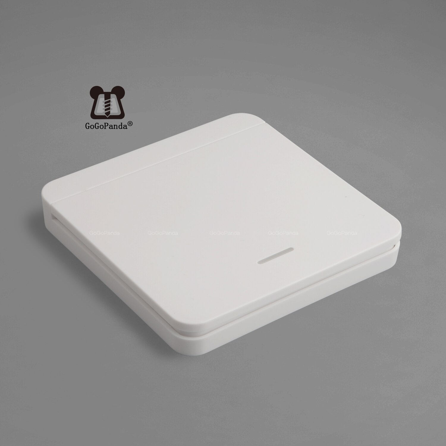 Smat 1/2/3 Gang Push Light Switch Wireless Control 110v 220v Receiver Panel Button Wall Lamp RF On/off Interrupter Device: 1 GANG