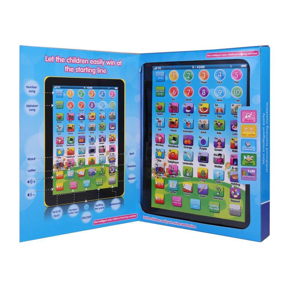 Kinesisk og engelsk læringsmaskine alfabet baby tablet pædagogisk legetøj til børn elektronisk touch tablet computer børn legetøj