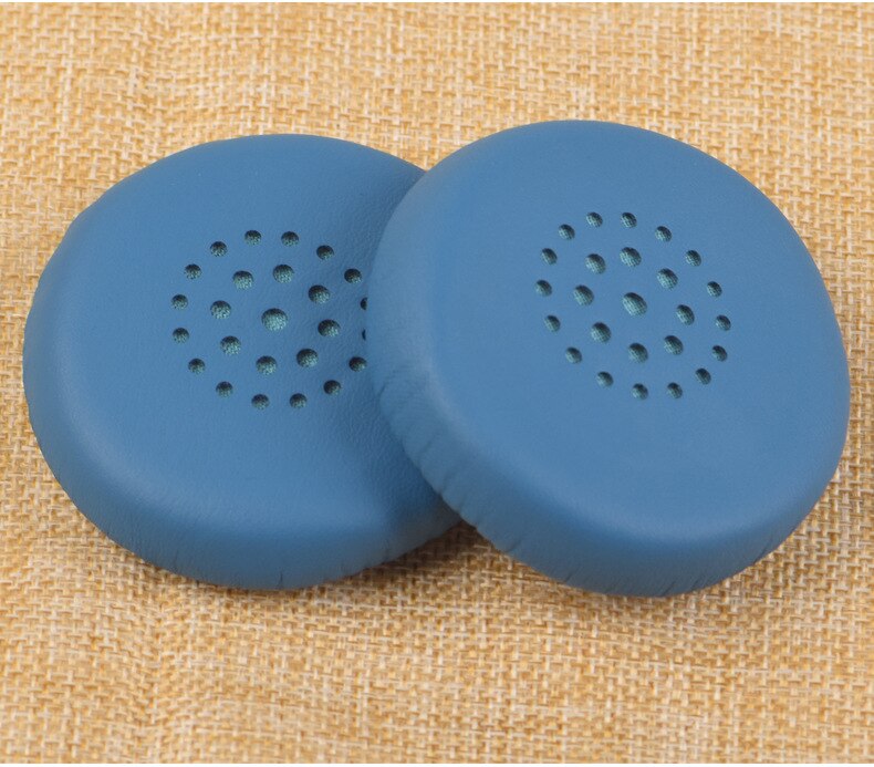 Geschikt voor sony wh -ch400 hoofdtelefoonhoes hoofdtelefoon oorkap spons oorkap leren etui: Blauw