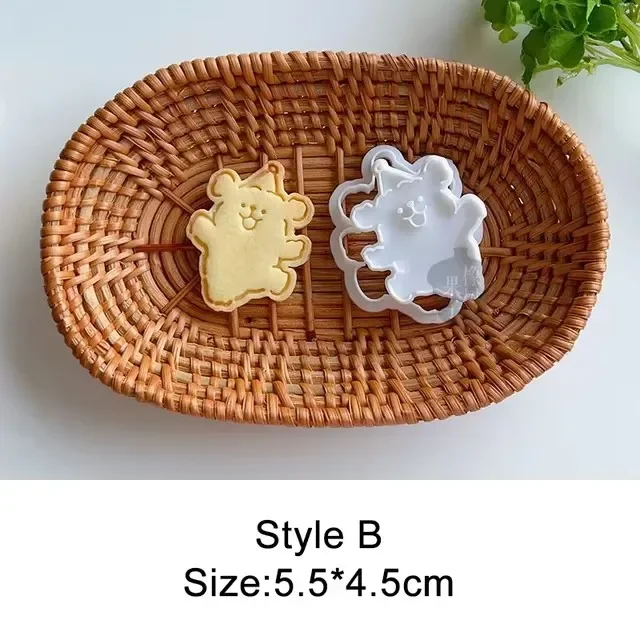 Nette Bär Fondant Kuchen bilden Keks Cookie Kolben Schneider für freundlicher Sugarcraft Kuchen Dekorieren Backen Werkzeuge Küche Spielereien: Licht Grün