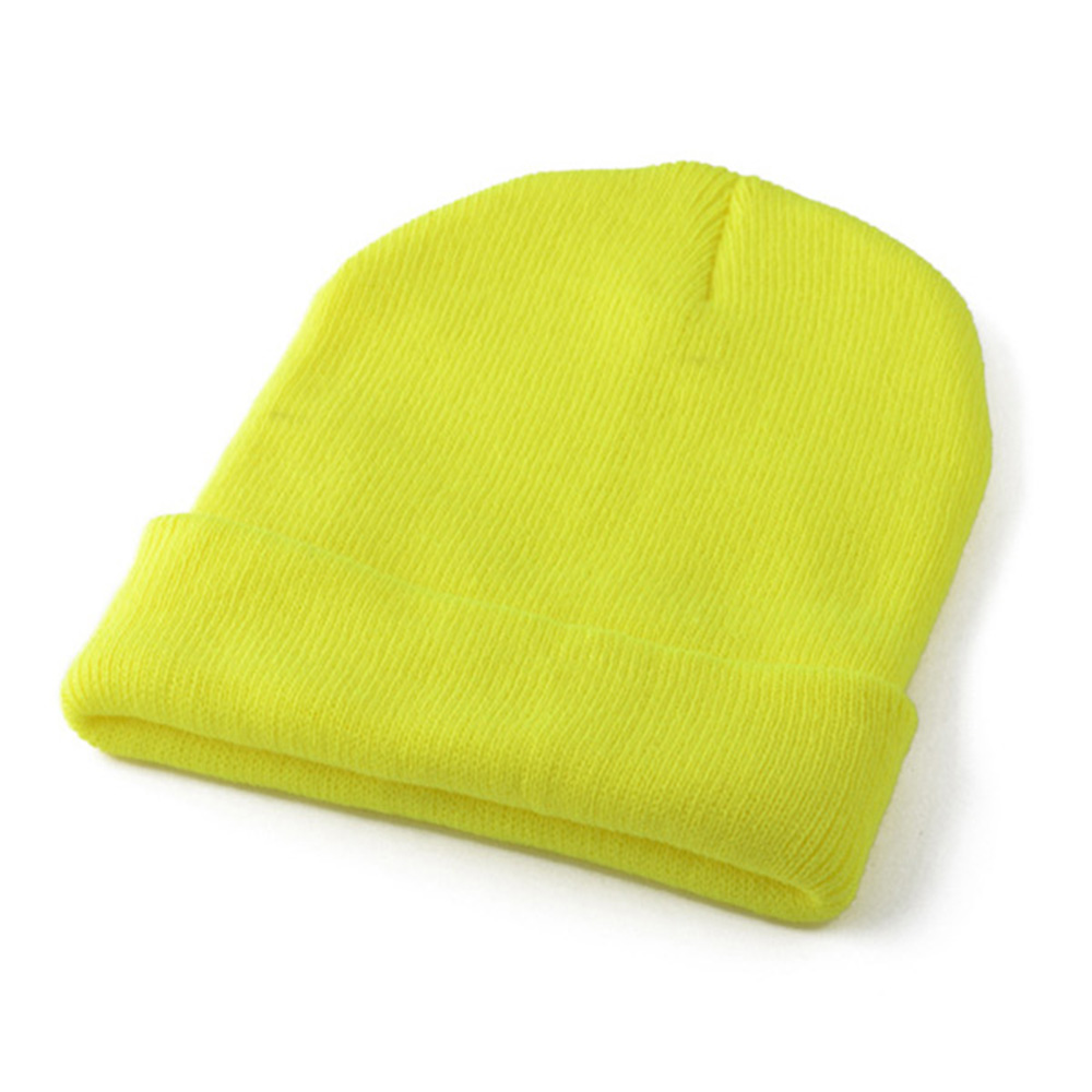 Unisex beanie hatte stilfuld strik hue til vinter dagligt slid varm holde blød stretchy: Grøn