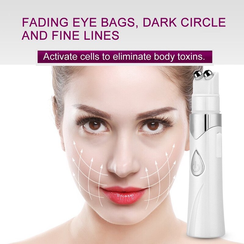 Oogmassager, oogverzorgingsinstrument, donkere kringen, wallen, rimpelverwijdering, elektrische vibrerende massager, verlichting van donkere kringen, vermoeidheid