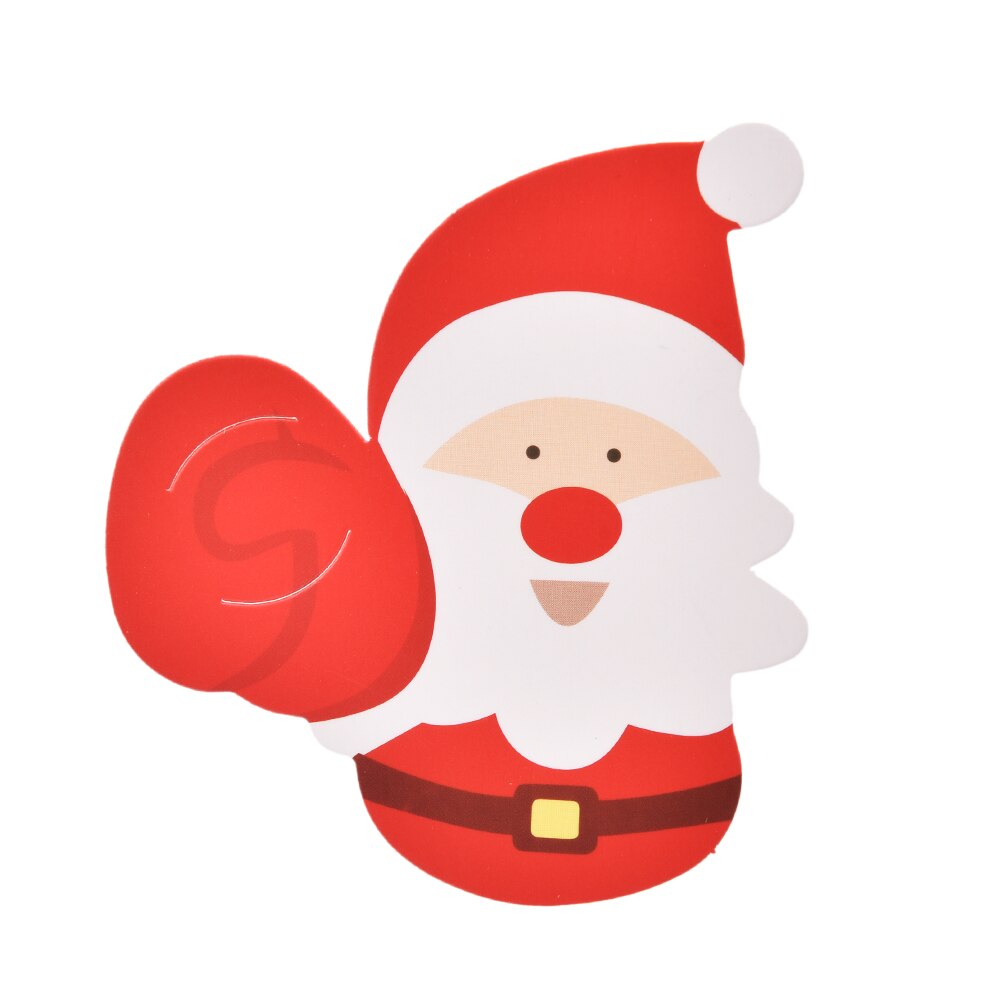 Christmas Lollipop Sticks Paper Candy Chocolate Cake Xmas Decor Penguins Santa Claus Snowman Cake Chocolate Pops 50pcs/lot: Red Santa Claus