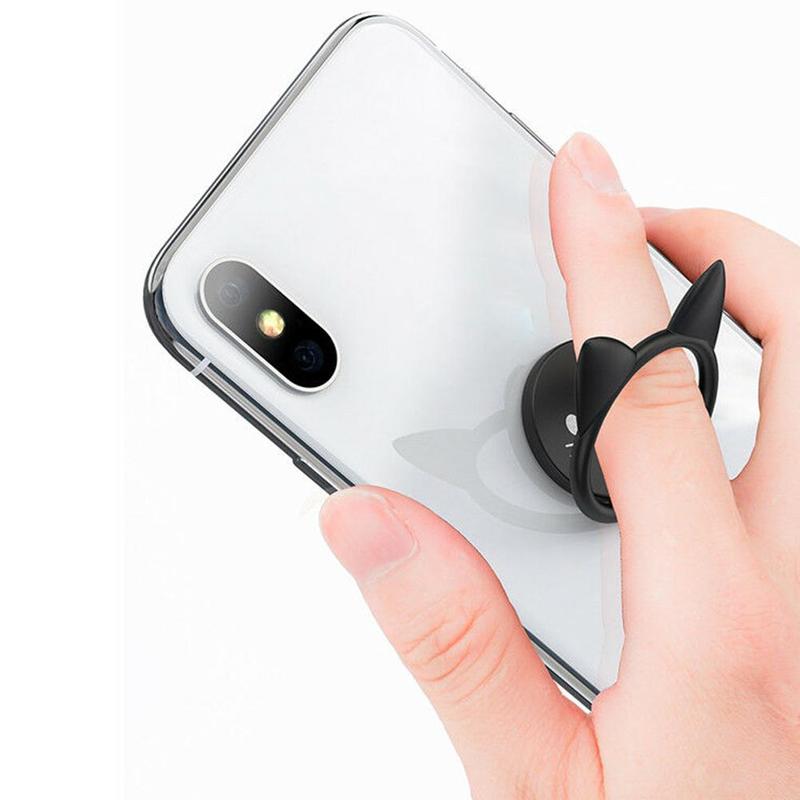 Metalen Vinger Ring Houder Mobiele Telefoon Smartphone Autohouder Accessoires Beugel Leuke Auto Mount Bracket Stand Stand Magnetische B0V6