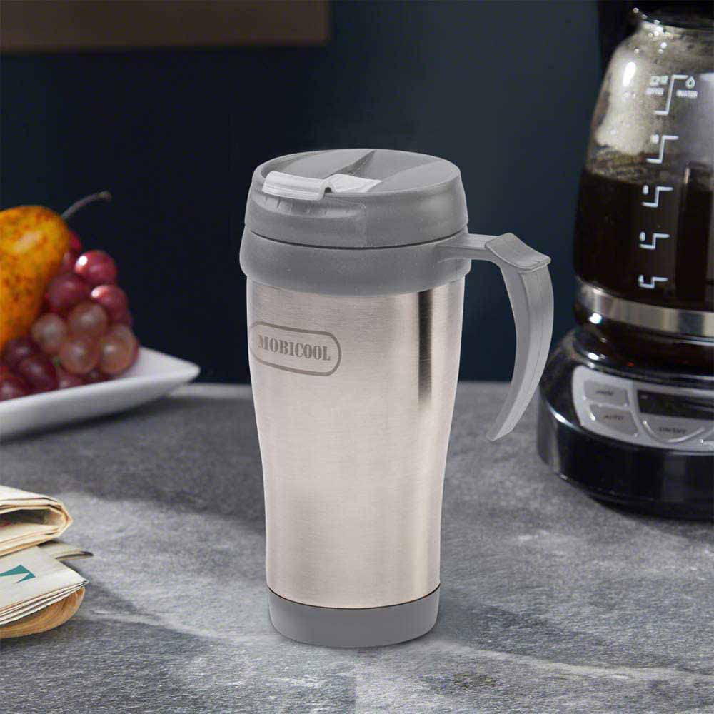Mobicool MDA40 0,40 Liter Edelstahl Reise Tasse/Becher, Vakuum Isolierung, Maximale Wärme Isolierung