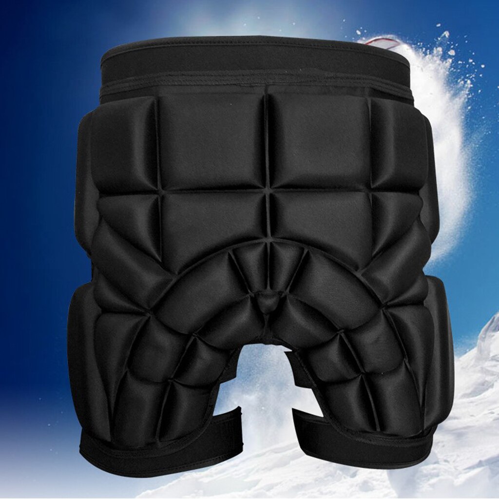 Beskyttende polstret shorts for snowboard skate og ski 3d beskyttelse for hofte rumpe og haleben