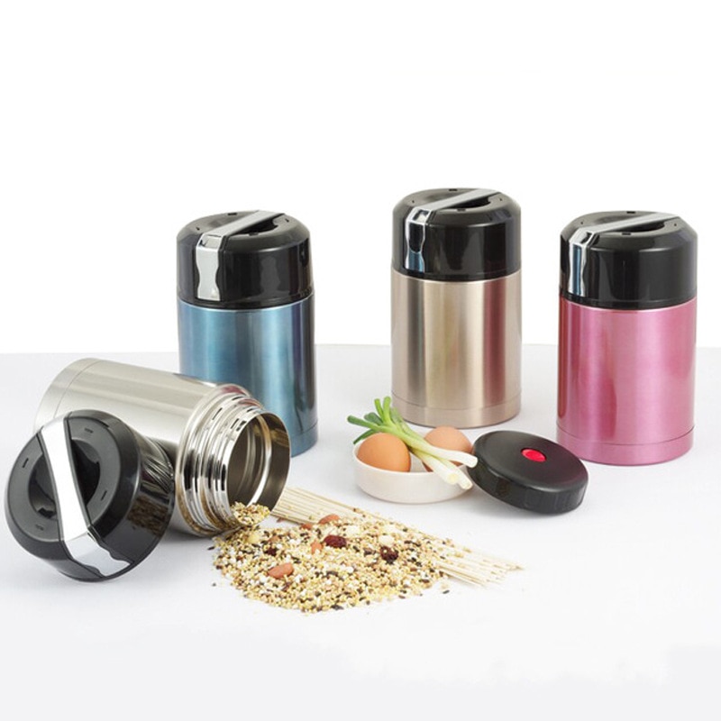 800ml 1000ml isolerte kopps vakuumflasker med stor kapasitet termoser termokopp lunsjtermos til matte med beholdere termokanne