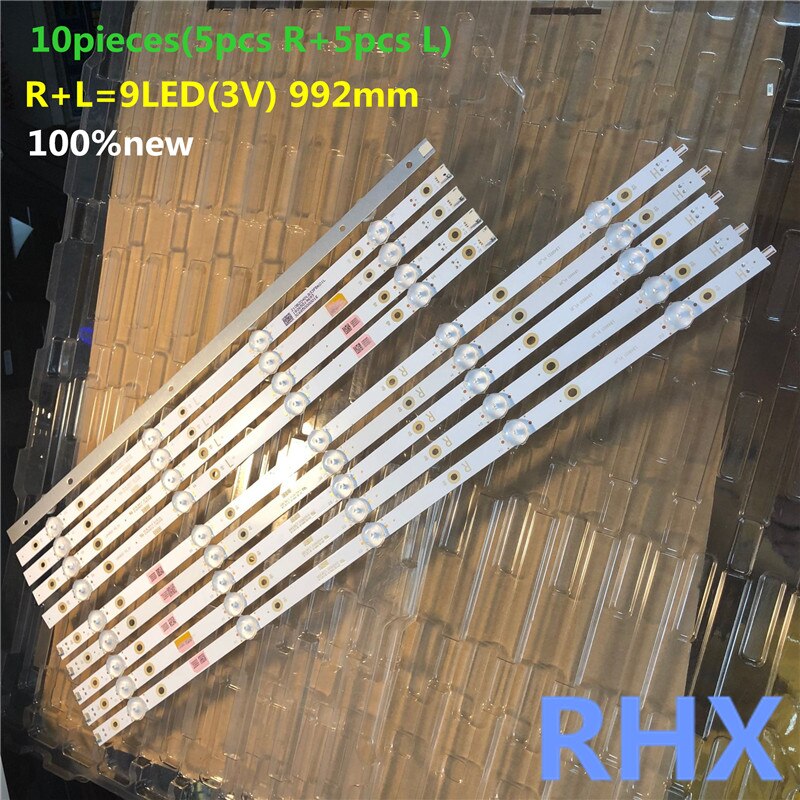 10 PCS/set LED backlight strip for 49PUS7503 49pus6162/12 LB49023 V1_00 V0_00 3A6560010EA0 3A6560000EA0
