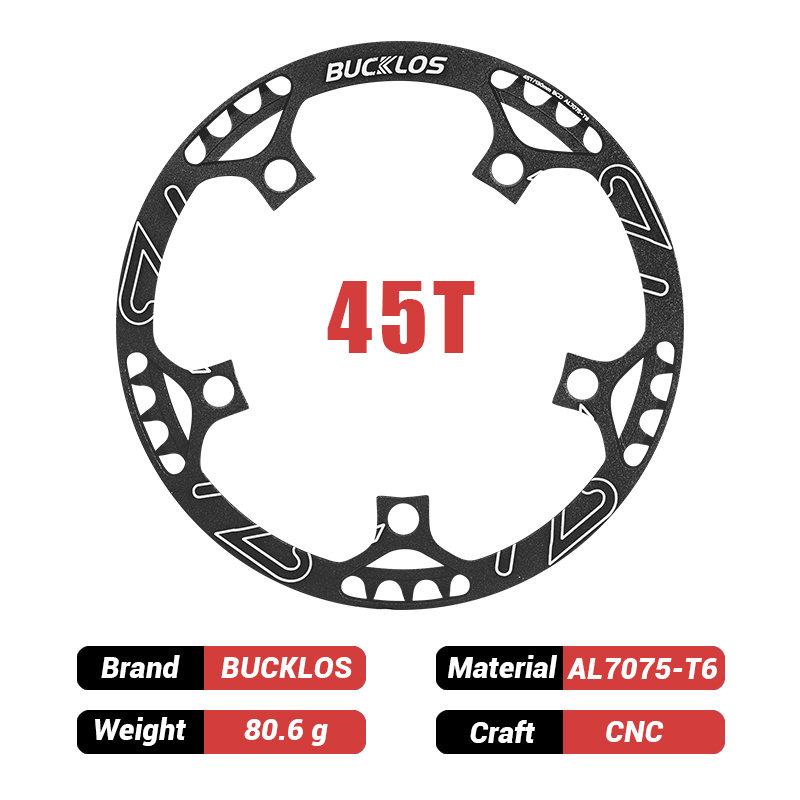 BUCKLOS 130BCD Kettingblad 45T 47T 53T 56T 58T Vouwfiets Kettingwiel Aluminium 7075-T6 Fiets Kettingblad Ultralight Fiets Deel: violet
