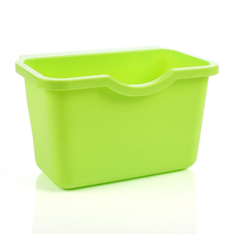 Kitchen Hanging Garbage Storgae Box Home Cabinet Doors Trash Can Organizer Square Rubbish Container Vegetables Food Garbage Bin: A