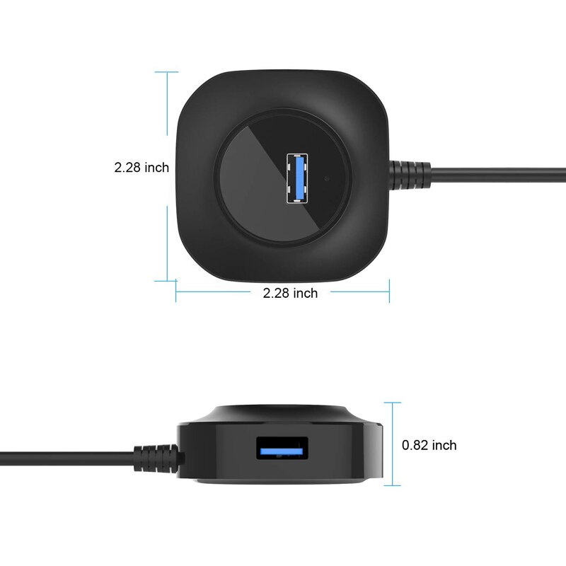 Opselve usb hub usb 3.0 hub splitter flere usb hab 2.0 multi hub expander 4 port hub til pc laptop usb 3.0 usb hub adapter