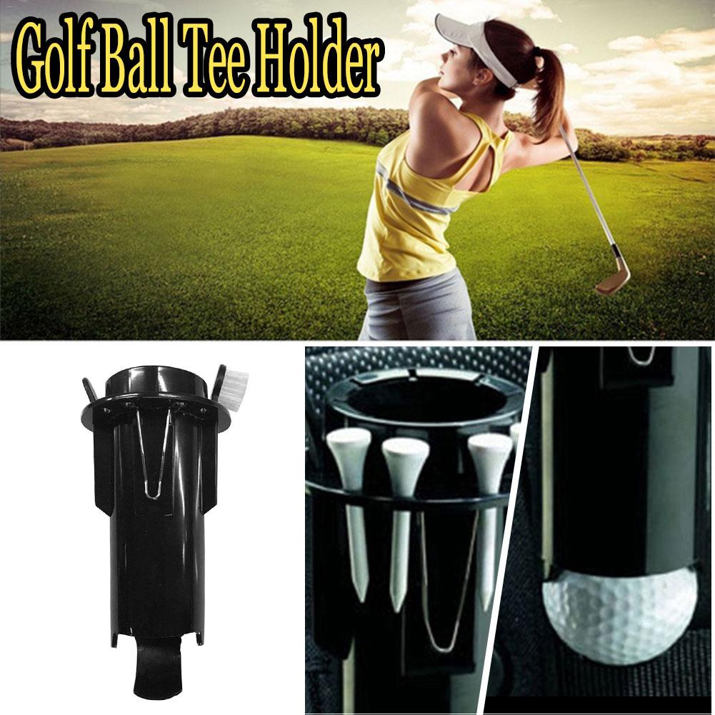 Outdoor Golf Ball Tee Holder Cup Golf Clip Grabber Divot Tool Portable Storage Box Golf Cleaning Tools With Brush Golf Accessory