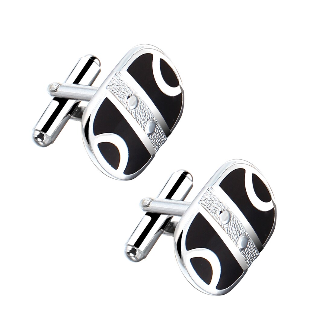 ZOSHI Französisch Hemd Manschettenknopf für Mens Manschette Verknüpfung Geschmack Männlichen Silber Farbe Luxus Hochzeit Manschettenknöpfe: CF041