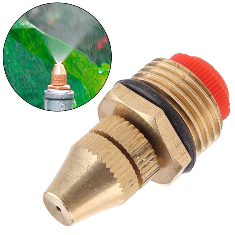 1/2 &quot;Verstelbare Waterstroom Messing Spray Misting Nozzles Sproeikop Tuin Gazon