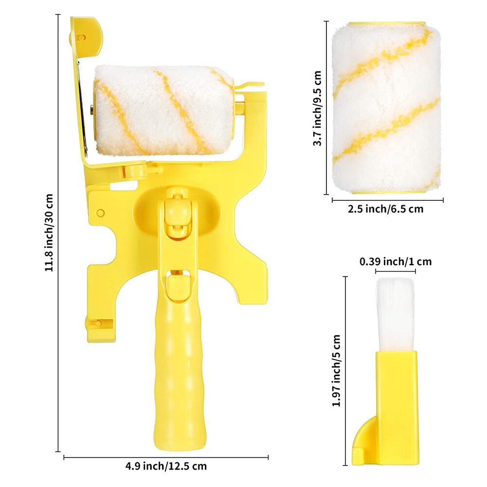 Draagbare Clean-Cut Verf Edger Roller Borstel Muur Schilderen Trimmen Borstel Diy Muur Decoratieve Handvat Tool Deur Muur Hoek borstel