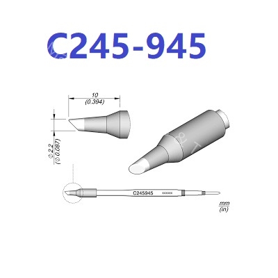 MasterXu Original for JBC C245 Tips C245-945/029/030/034/789 Soldering Iron Curve Sharp Blade Head Set T245 Handle Station A9: C245 945