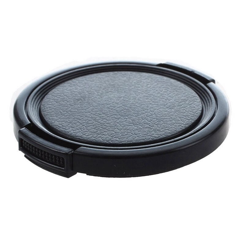 1Pcs Camera Plastic Side Pinch Clip Op Front Lensdop Beschermhoes Zwart 49Mm &amp; 1Pcs 48mm Tot 49Mm Camera Filter Lens 48Mm-49