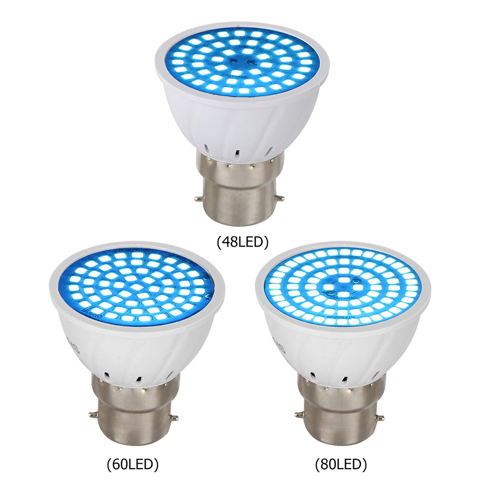B22 UVC Sterilizer Disinfection Lamp 48/60/80LED GU Light Ultraviolet Germicidal Bulb AC 220V Household Sterilization Light
