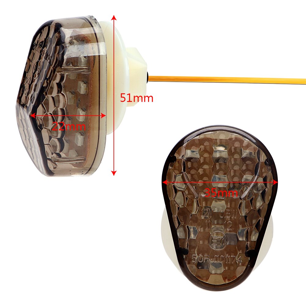 Leepee 2 Stuks/set Universele Indicator Lichten Motor Accessoires Motorfiets Verlichting Voor Kawasaki Knipperlichten