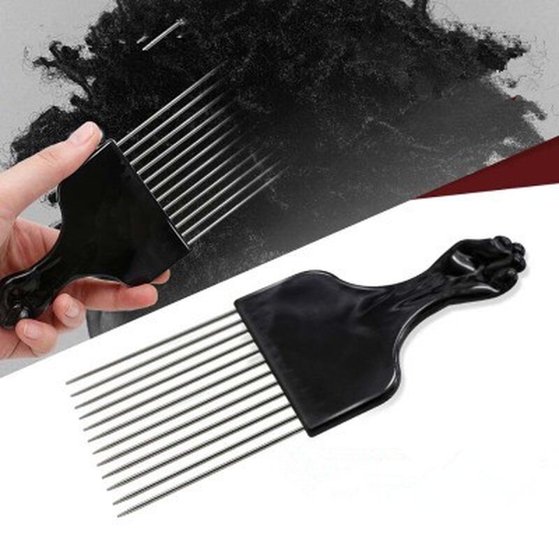 2 In 1 Dirty Braid Comb Afro Twist Hair Comb African Men's Hairdressing Afro Comb Twist Wave Curly Brush Comb