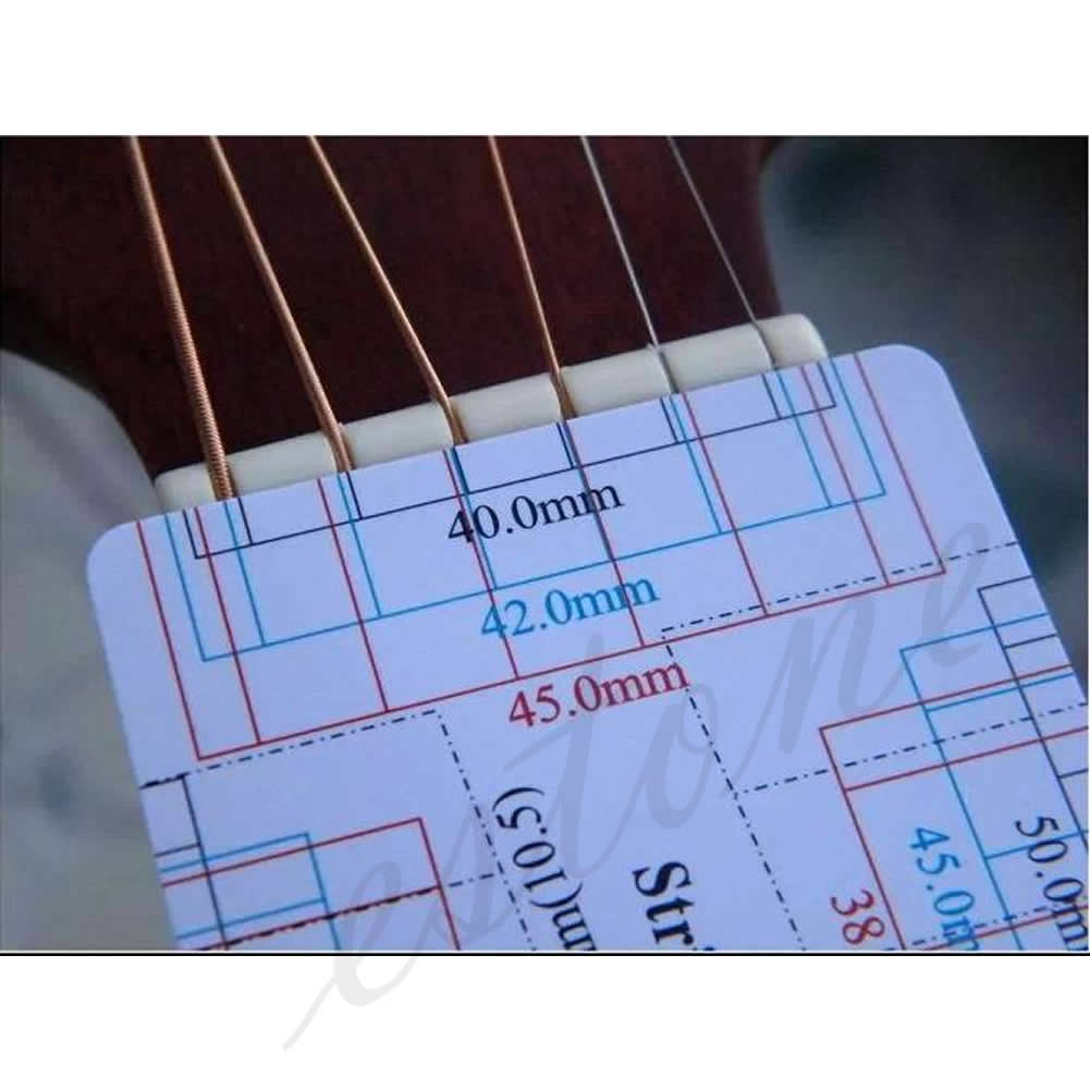 100% Brand and Guitar Bass Fritz Ruler String Pitch Ruler Action Ruler Card Vernier Caliper