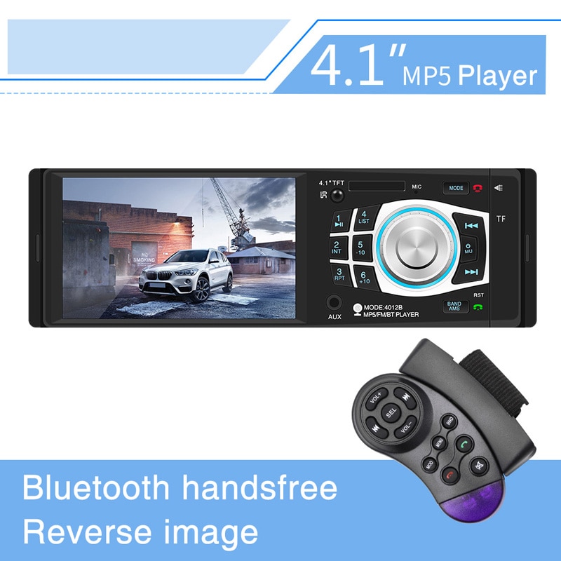 Universele 4.1 Inch Auto Multimedia Speler Autoradio Video MP4 & MP5 Speler Auto Radio Met Afstandsbediening Bluetooth Handsfree Kit