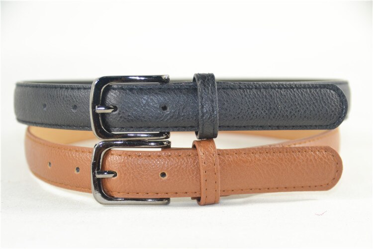 tiener jurk riem jongen riem zwarte en bruine eenvoudige stijl