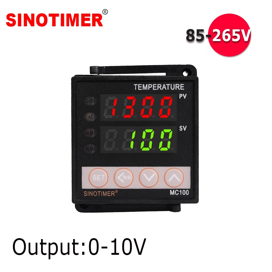 0-10V Analog Ausgang Universal- Thermoelement PT100 Eingang Digital PID Temperatur Regler Thermostat für Hitze Kühlen mit Alarm