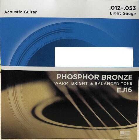 Acoustic Guitar String One Set Of 6 Strings Bronze Material Full Bright Tone Extra Light Gauge Electric Guitar Strings sets: EJ16