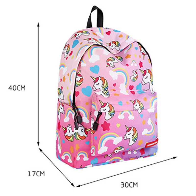 Scool Book Portfolio Child Children Unicorn School Bag Backpack Schoolbag Kid For Girl Teenager Meninas Baby Kindergarten Infant